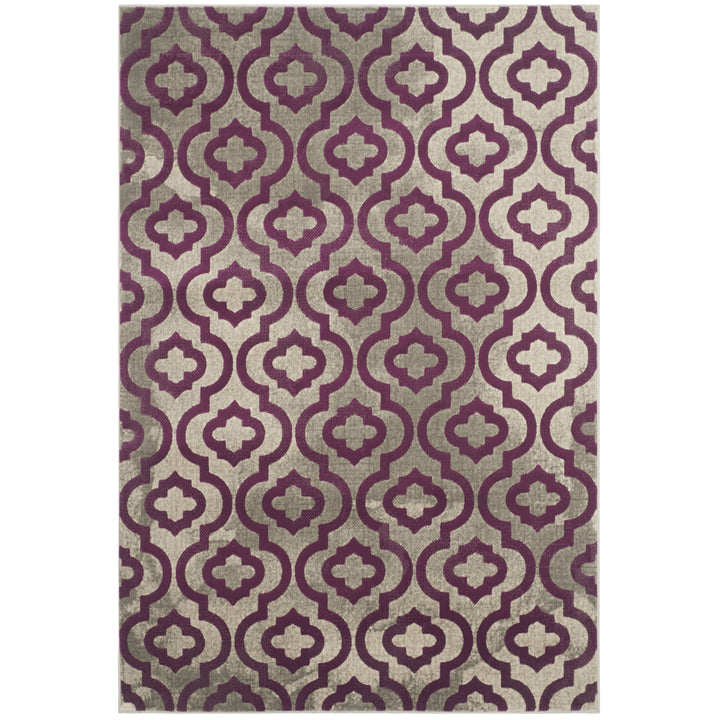 SAFAVIEH Porcello PRL7734B Light Grey / Purple Rug Image 10