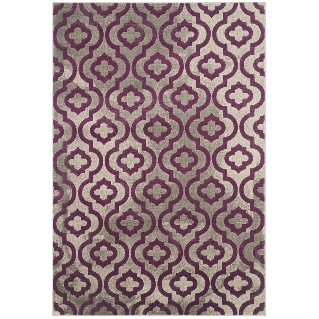 SAFAVIEH Porcello PRL7734B Light Grey / Purple Rug Image 1