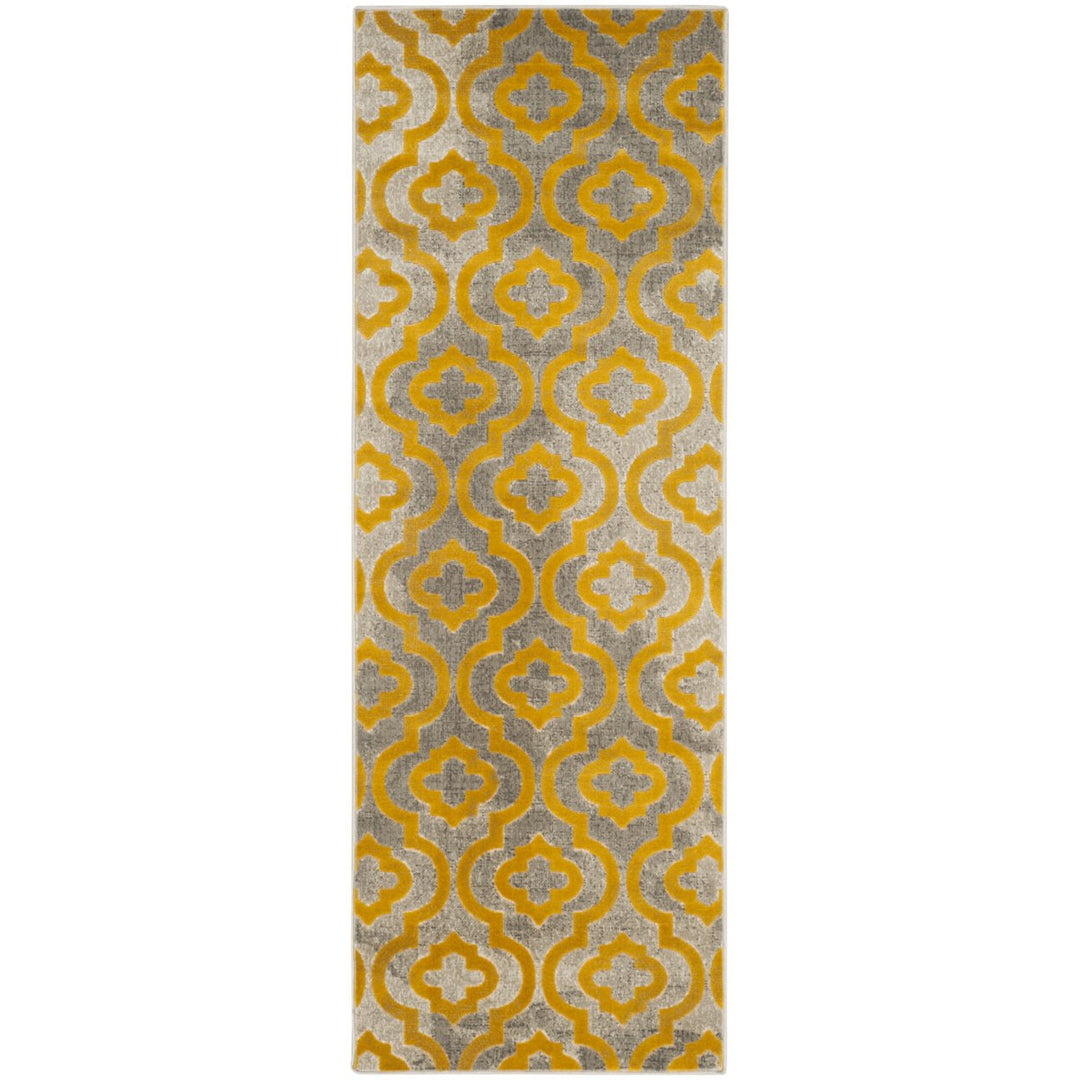 SAFAVIEH Porcello PRL7734C Light Grey / Yellow Rug Image 1