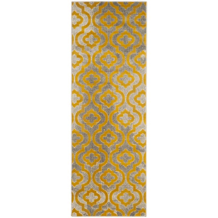 SAFAVIEH Porcello PRL7734C Light Grey / Yellow Rug Image 1