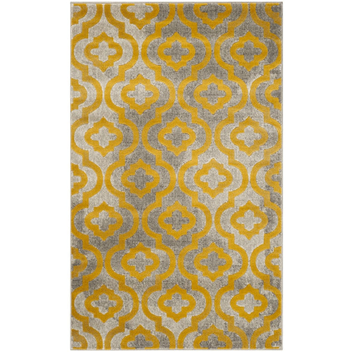 SAFAVIEH Porcello PRL7734C Light Grey / Yellow Rug Image 1