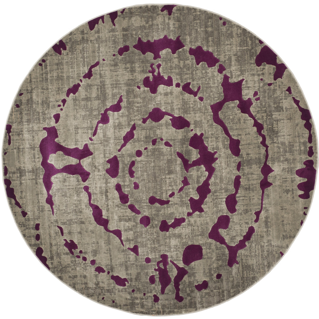 SAFAVIEH Porcello PRL7735B Light Grey / Purple Rug Image 4