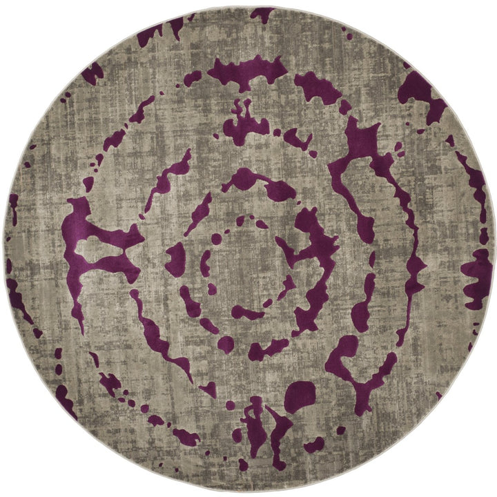 SAFAVIEH Porcello PRL7735B Light Grey / Purple Rug Image 1