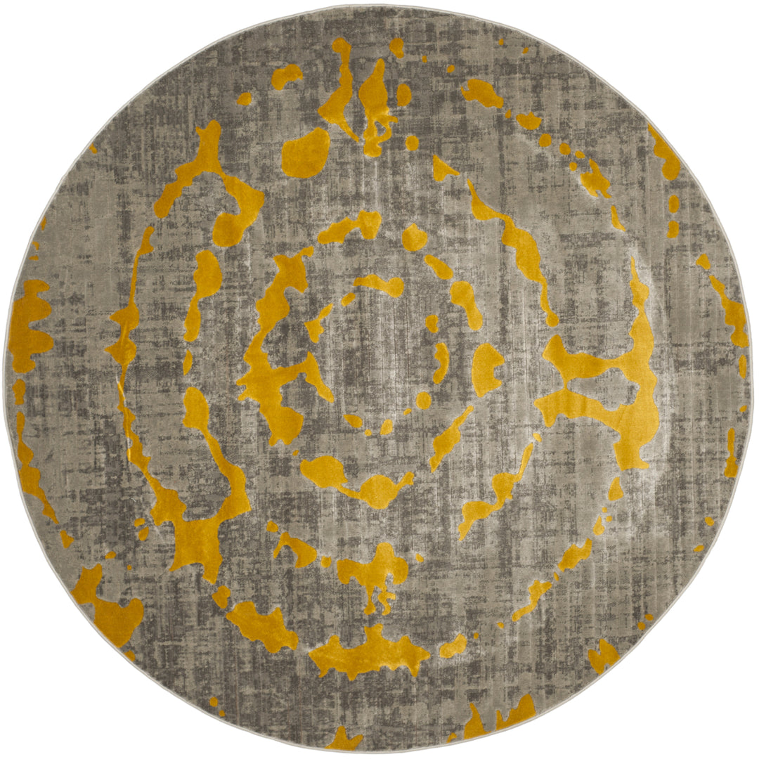 SAFAVIEH Porcello PRL7735C Light Grey / Yellow Rug Image 4