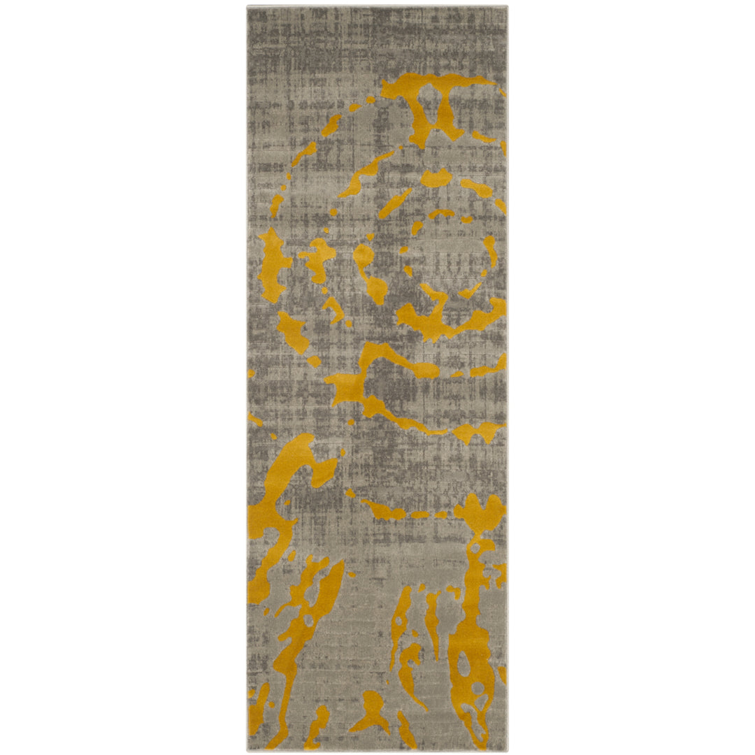 SAFAVIEH Porcello PRL7735C Light Grey / Yellow Rug Image 5