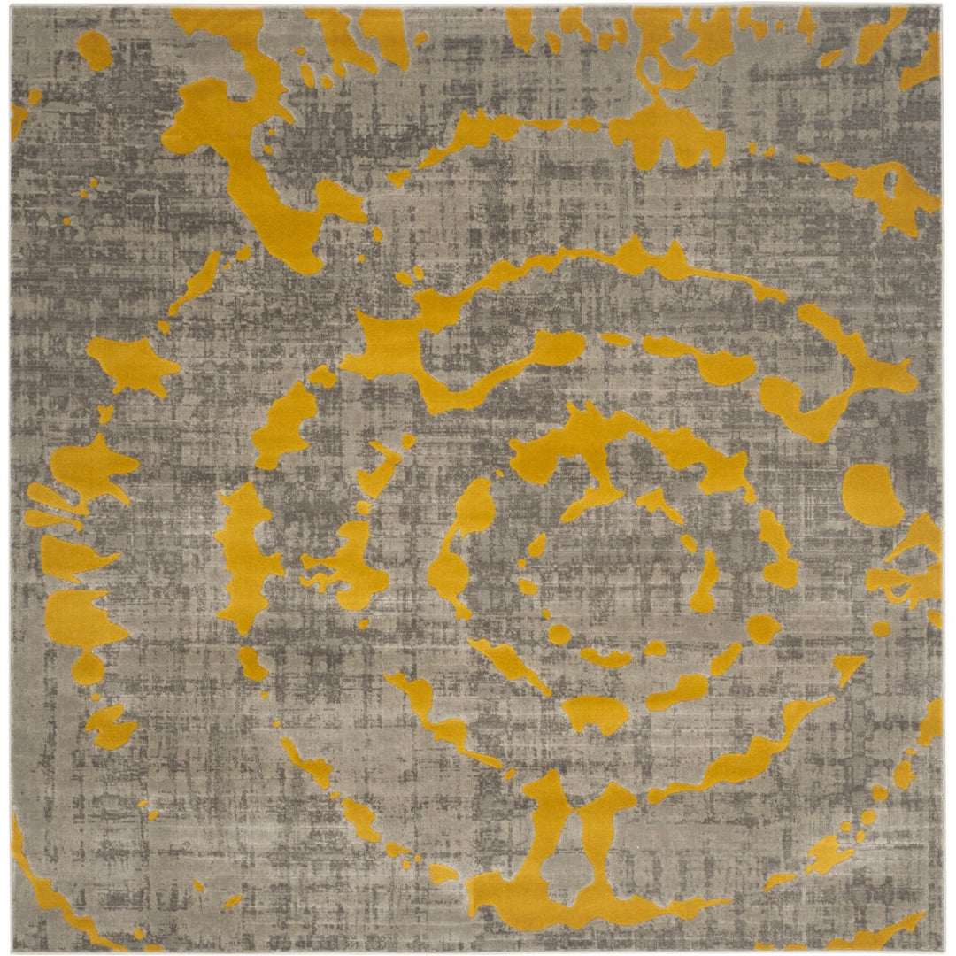 SAFAVIEH Porcello PRL7735C Light Grey / Yellow Rug Image 1