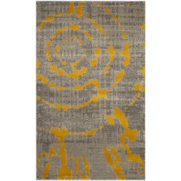 SAFAVIEH Porcello PRL7735C Light Grey / Yellow Rug Image 1