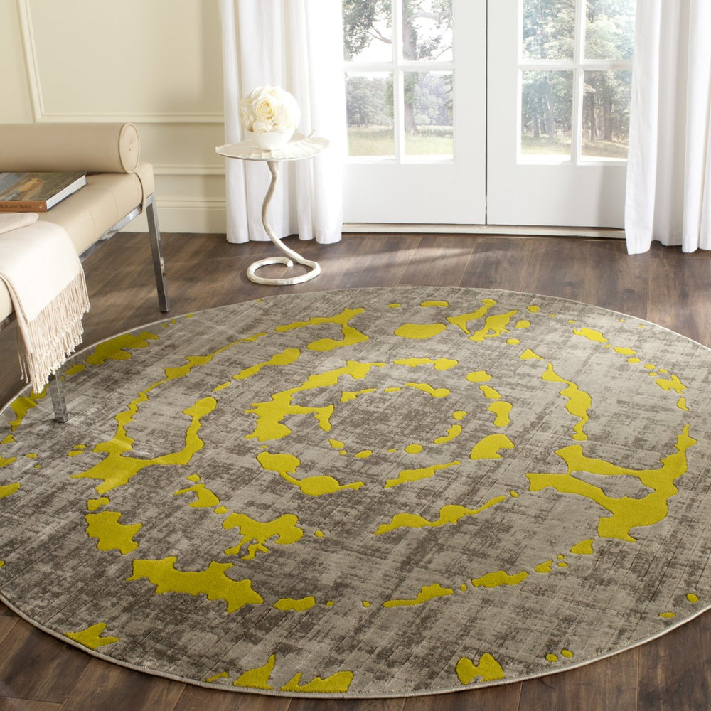 SAFAVIEH Porcello PRL7735G Light Grey / Green Rug Image 2