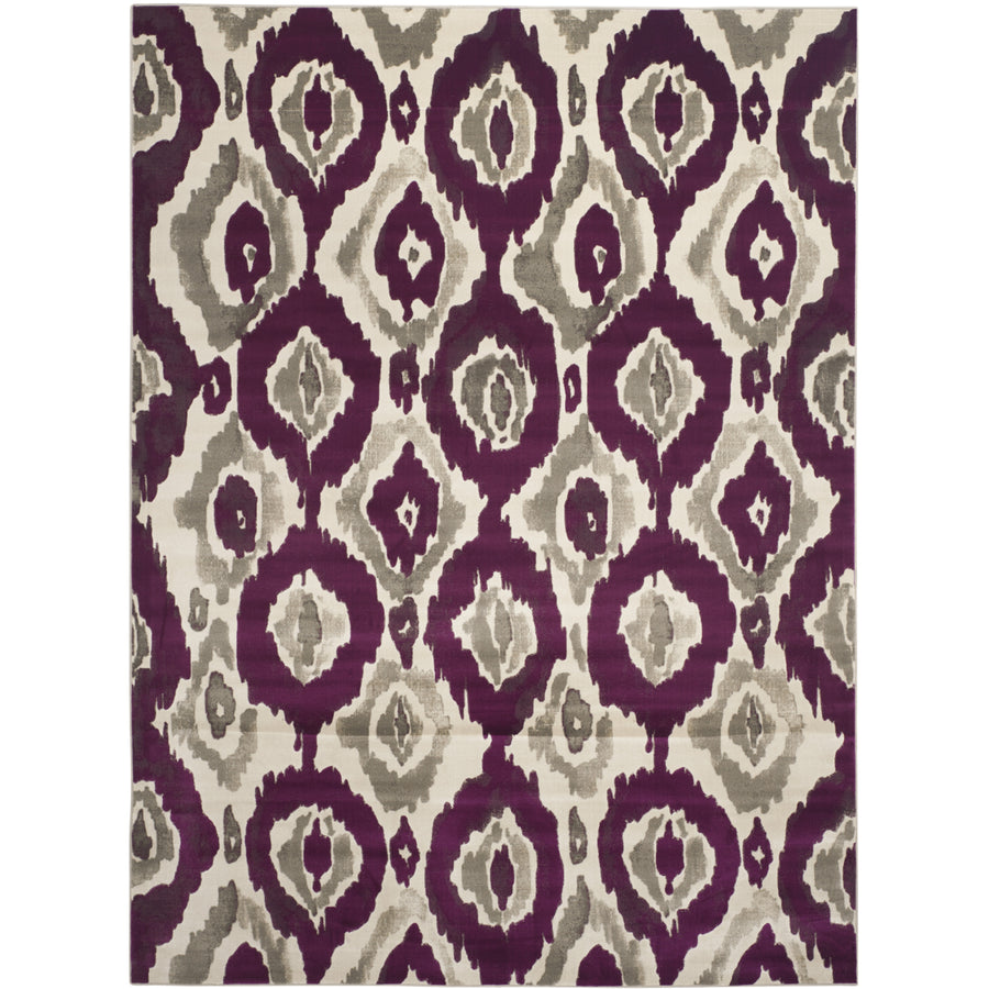 SAFAVIEH Porcello Collection PRL7736B Ivory / Purple Rug Image 1