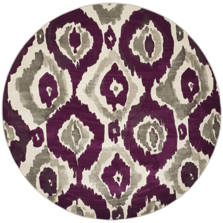 SAFAVIEH Porcello Collection PRL7736B Ivory / Purple Rug Image 1