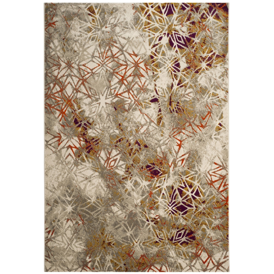 SAFAVIEH Porcello Collection PRL7740B Grey / Purple Rug Image 1