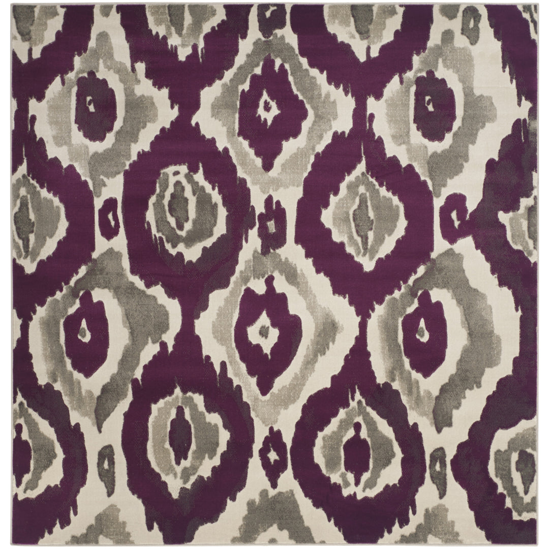 SAFAVIEH Porcello Collection PRL7736B Ivory / Purple Rug Image 6