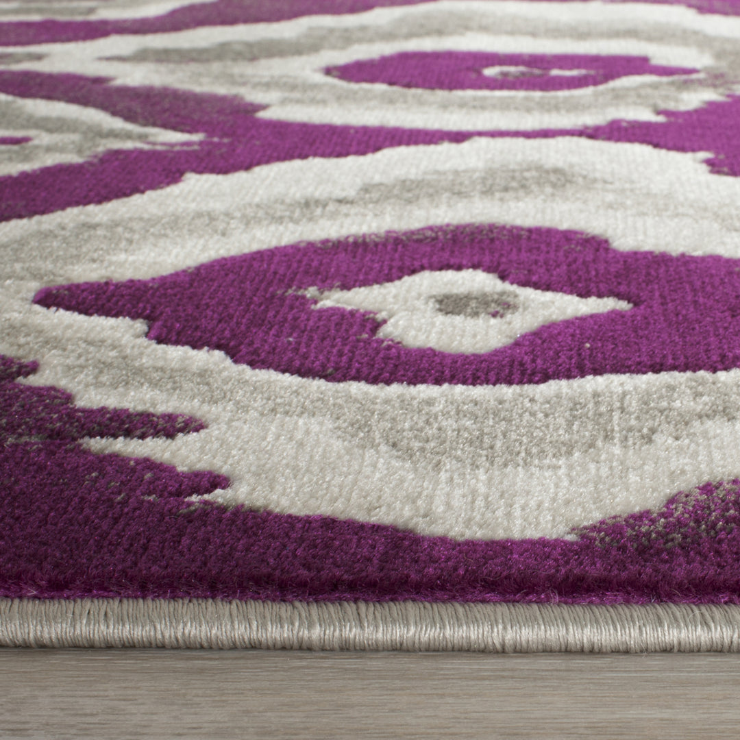 SAFAVIEH Porcello Collection PRL7736B Ivory / Purple Rug Image 7