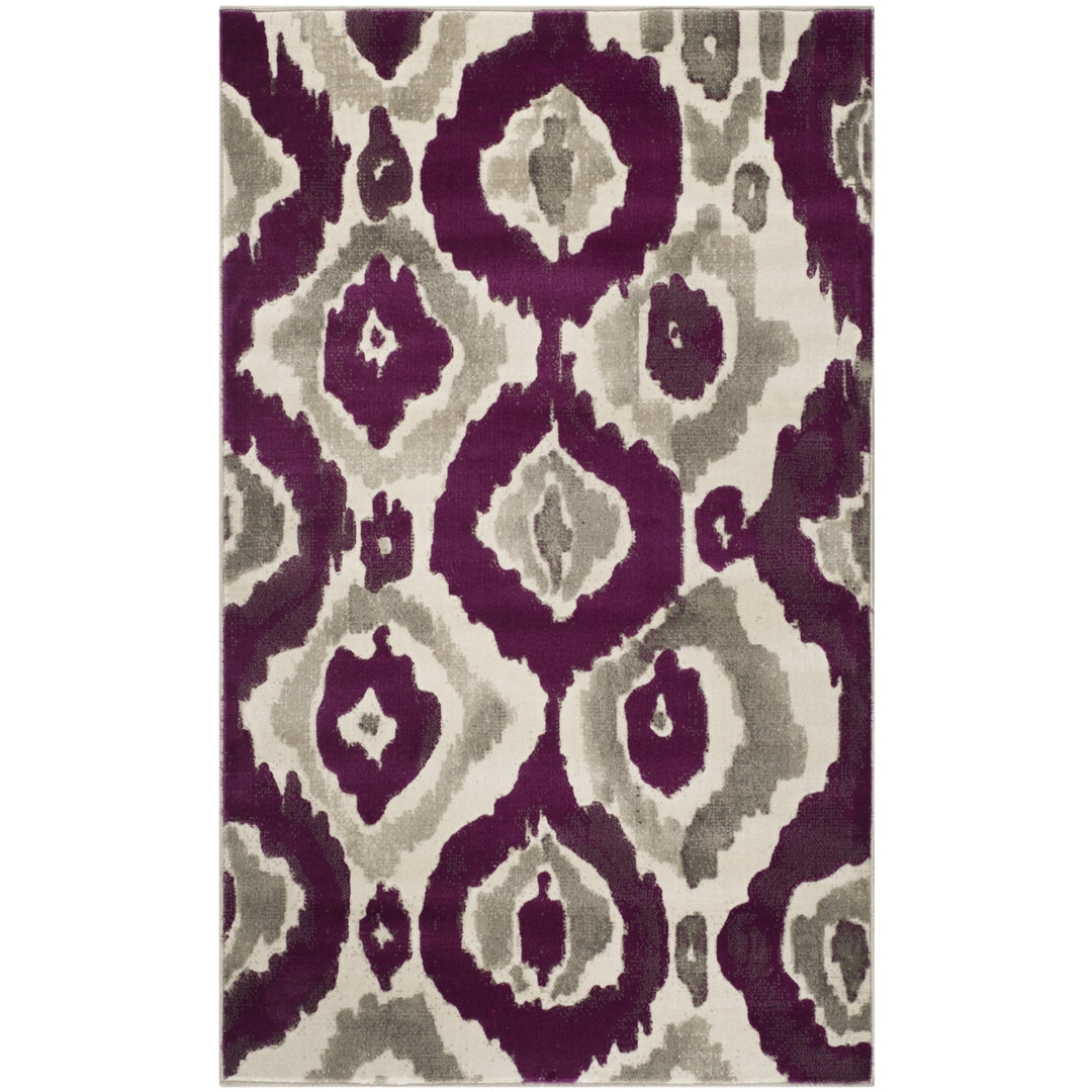 SAFAVIEH Porcello Collection PRL7736B Ivory / Purple Rug Image 8