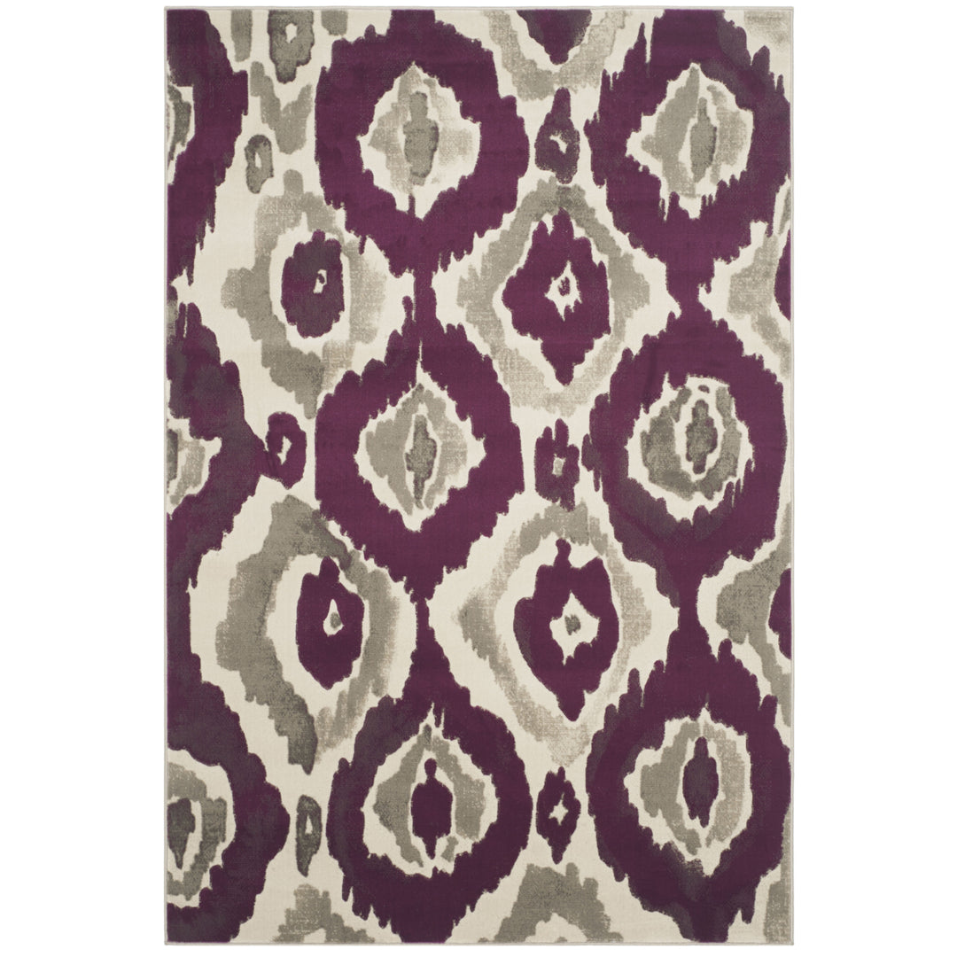 SAFAVIEH Porcello Collection PRL7736B Ivory / Purple Rug Image 9