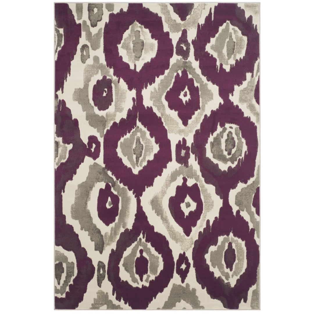 SAFAVIEH Porcello Collection PRL7736B Ivory / Purple Rug Image 1