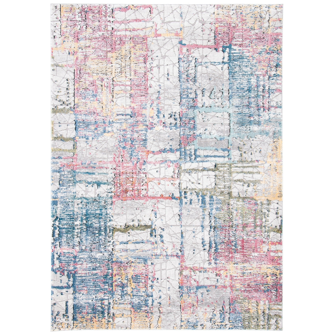 SAFAVIEH Porcello Collection PRL970A Ivory / Blue Rug Image 1