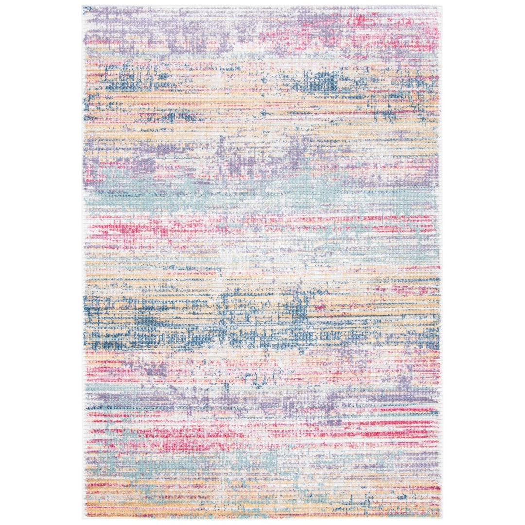 SAFAVIEH Porcello Collection PRL984A Ivory / Blue Rug Image 1