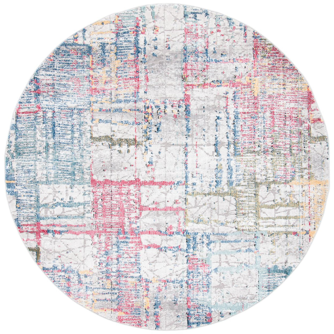 SAFAVIEH Porcello Collection PRL970A Ivory / Blue Rug Image 1