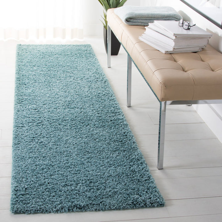 SAFAVIEH Primo Shag Collection PRM300J Aqua Rug Image 3