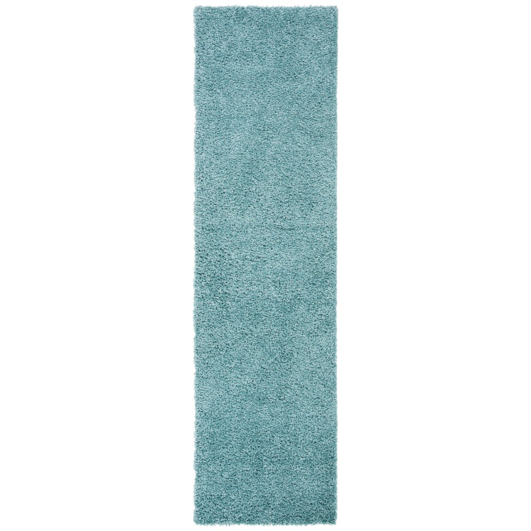 SAFAVIEH Primo Shag Collection PRM300J Aqua Rug Image 1