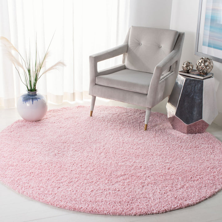 SAFAVIEH Primo Shag Collection PRM300U Light Pink Rug Image 2