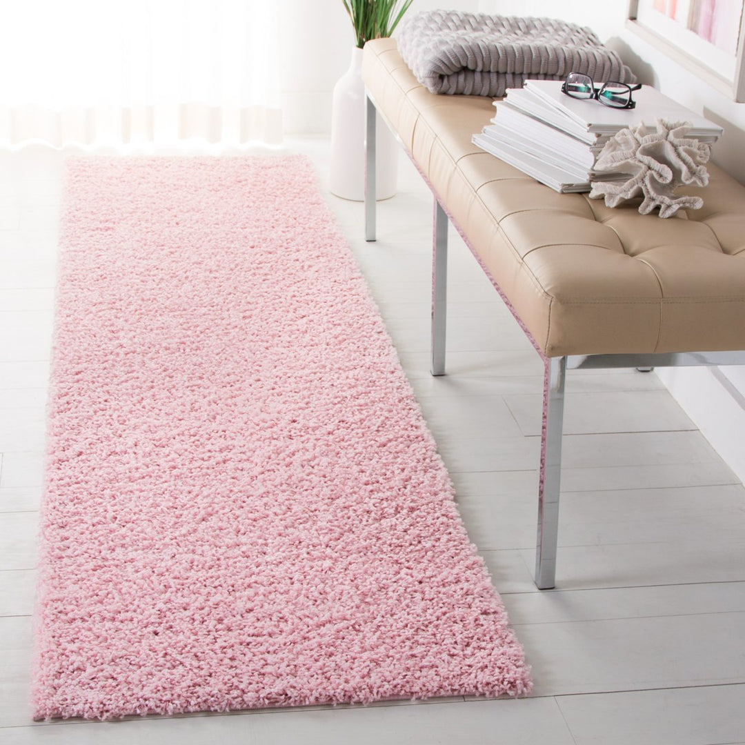 SAFAVIEH Primo Shag Collection PRM300U Light Pink Rug Image 3