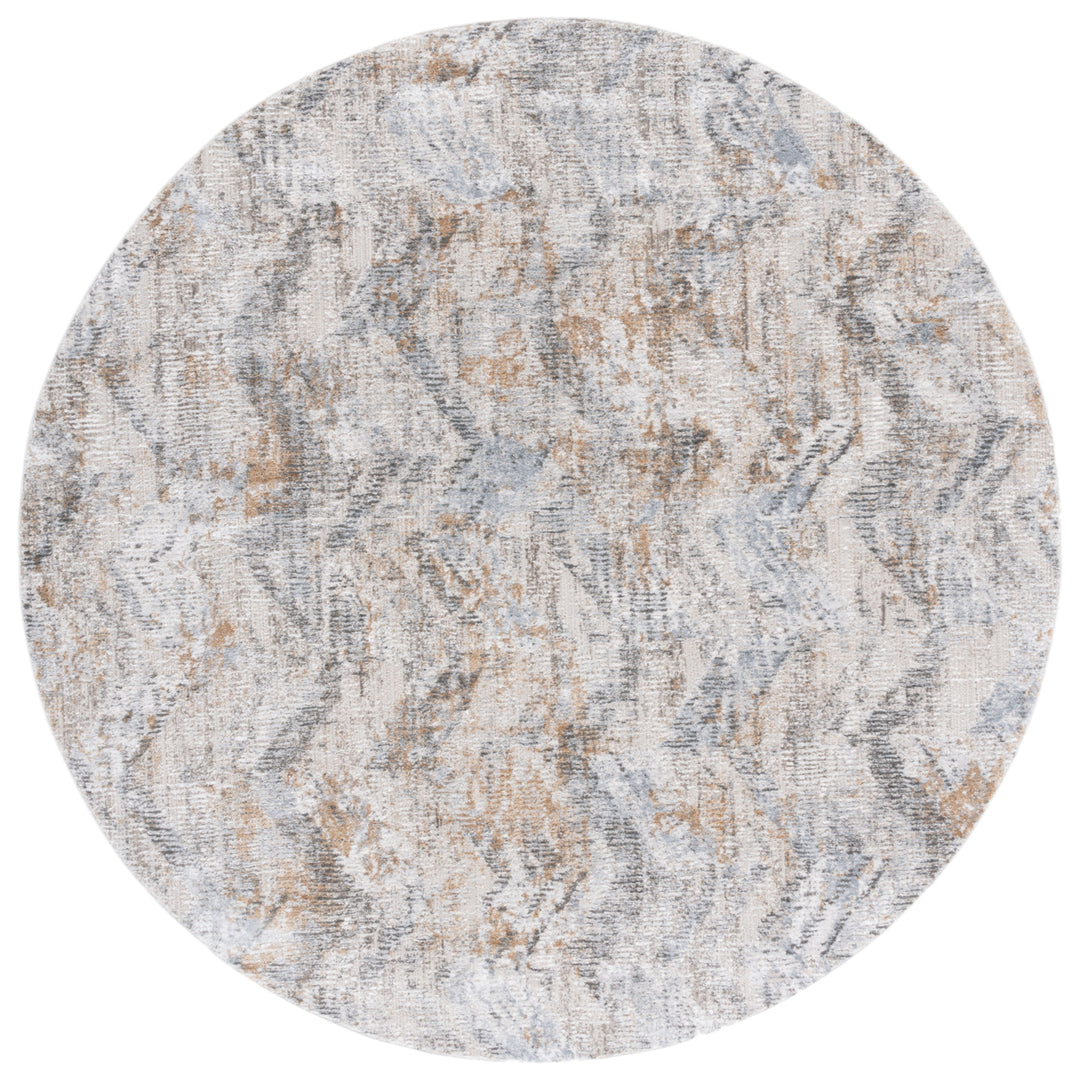 SAFAVIEH Princeton Collection PRN535A Ivory / Grey Rug Image 4