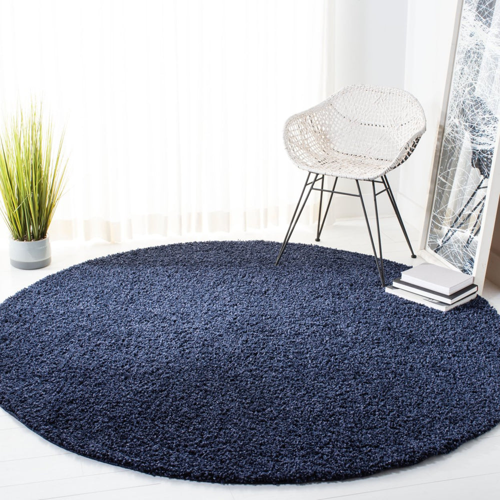 SAFAVIEH Primo Shag Collection PRM300L Navy Rug Image 2