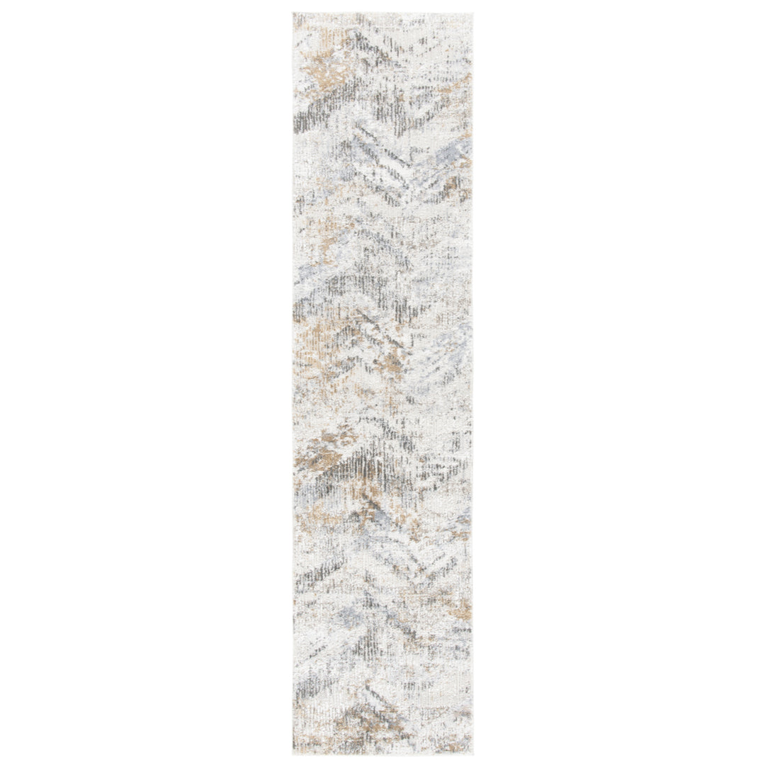 SAFAVIEH Princeton Collection PRN535A Ivory / Grey Rug Image 5