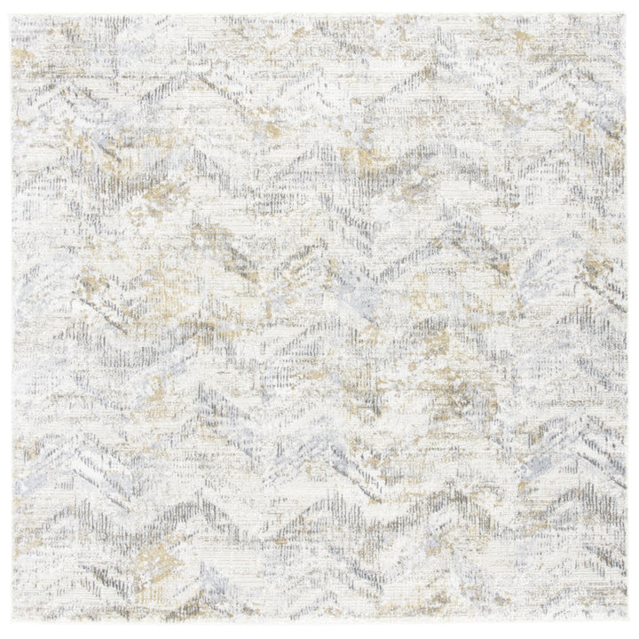 SAFAVIEH Princeton Collection PRN535A Ivory / Grey Rug Image 6