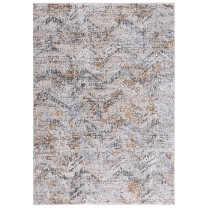 SAFAVIEH Princeton Collection PRN535A Ivory / Grey Rug Image 1