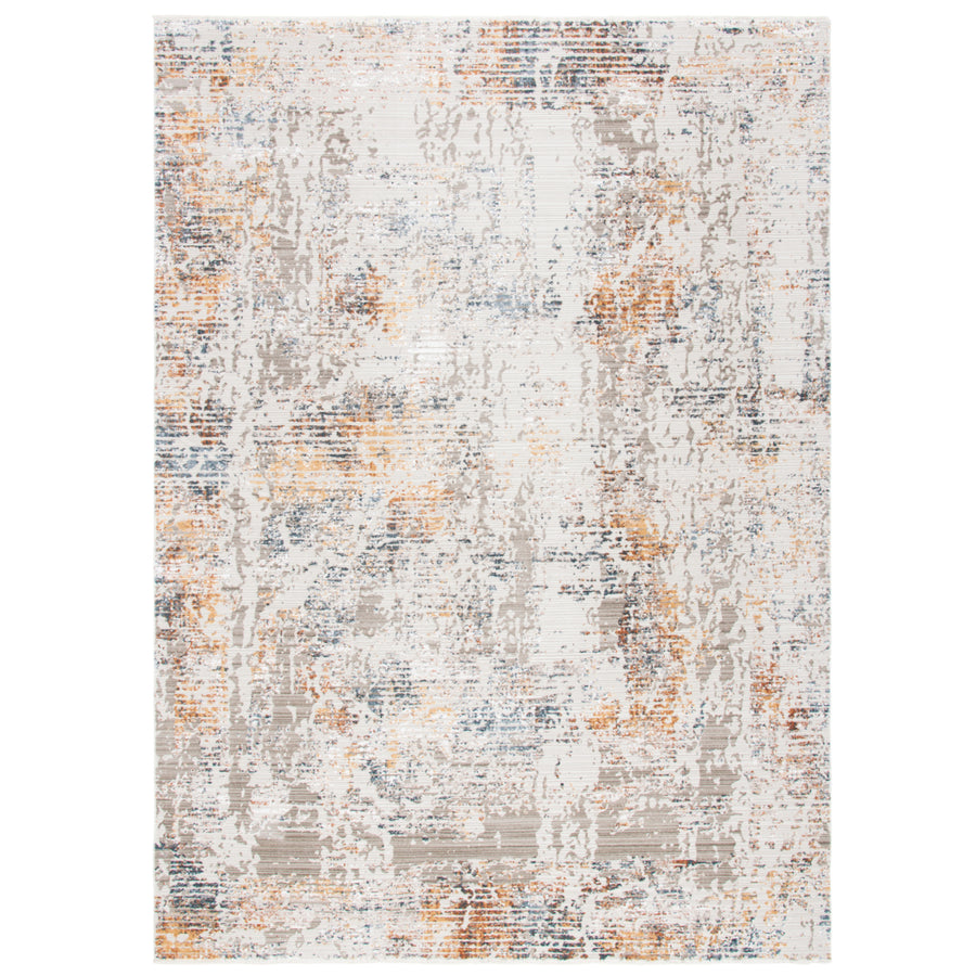 SAFAVIEH Princeton Collection PRN570A Ivory / Grey Rug Image 1