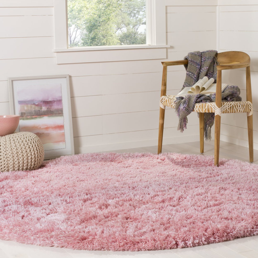 SAFAVIEH Polar Shag Collection PSG800P Light Pink Rug Image 2