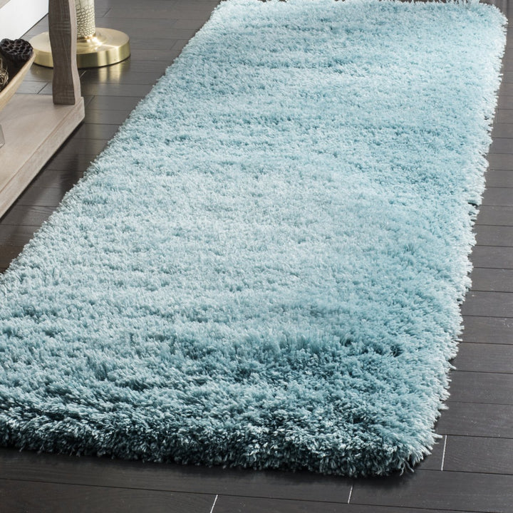 SAFAVIEH Polar Shag PSG800T Light Turquoise Rug Image 9