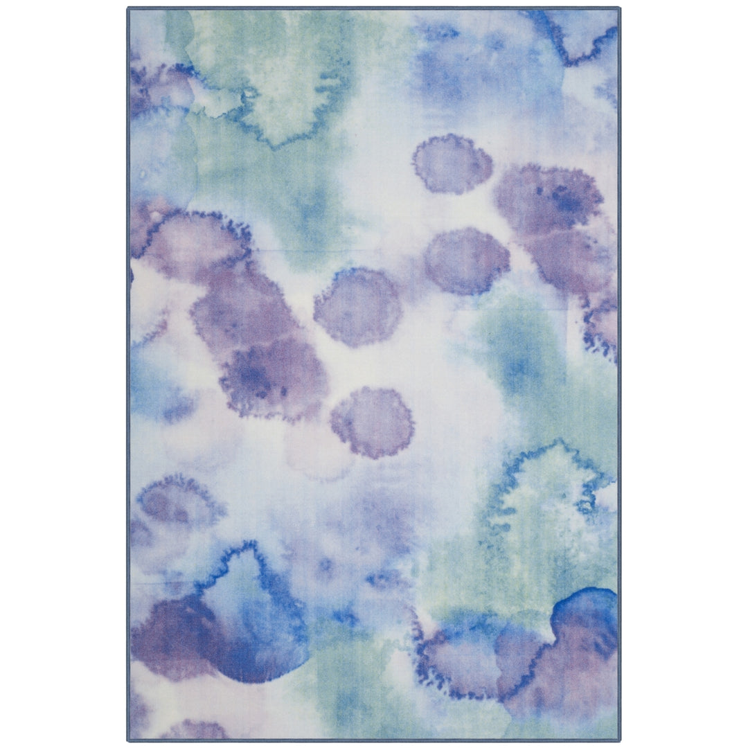 SAFAVIEH Paint Brush PTB120C Blue / Lavender Rug Image 1