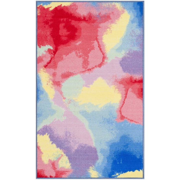 SAFAVIEH Paint Brush PTB121A Fuchsia / Yellow Rug Image 1