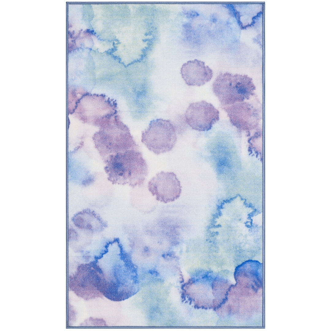 SAFAVIEH Paint Brush PTB120C Blue / Lavender Rug Image 8