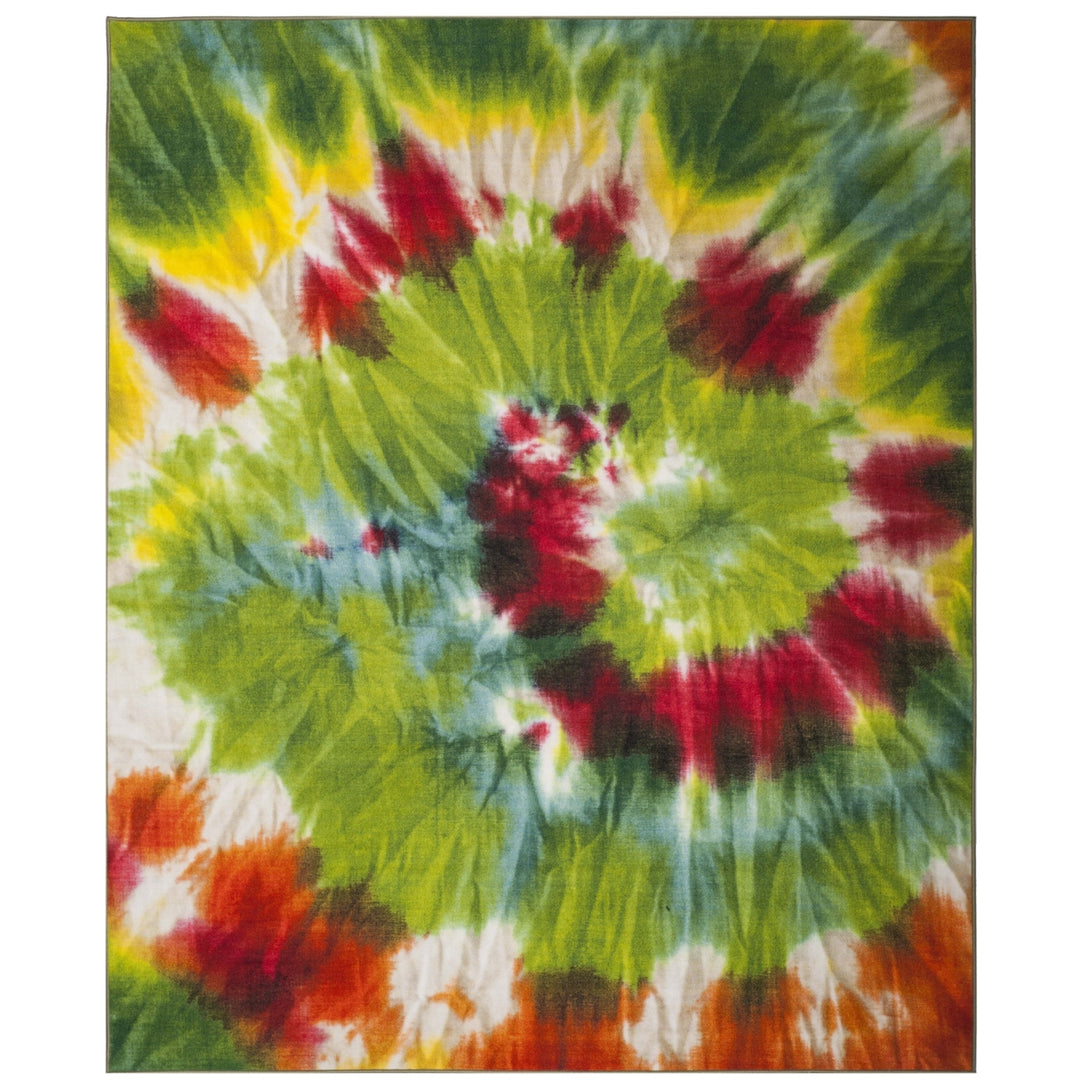 SAFAVIEH Paint Brush PTB125D Green / Orange Rug Image 1