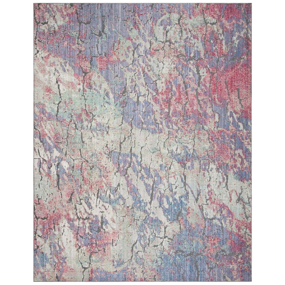 SAFAVIEH Provance Collection PRV141J Aqua / Purple Rug Image 1