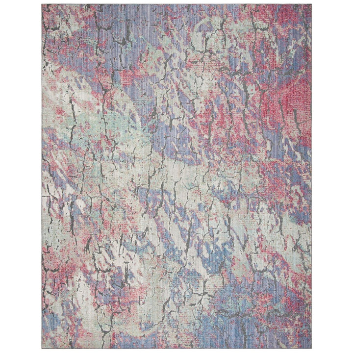 SAFAVIEH Provance Collection PRV141J Aqua / Purple Rug Image 1