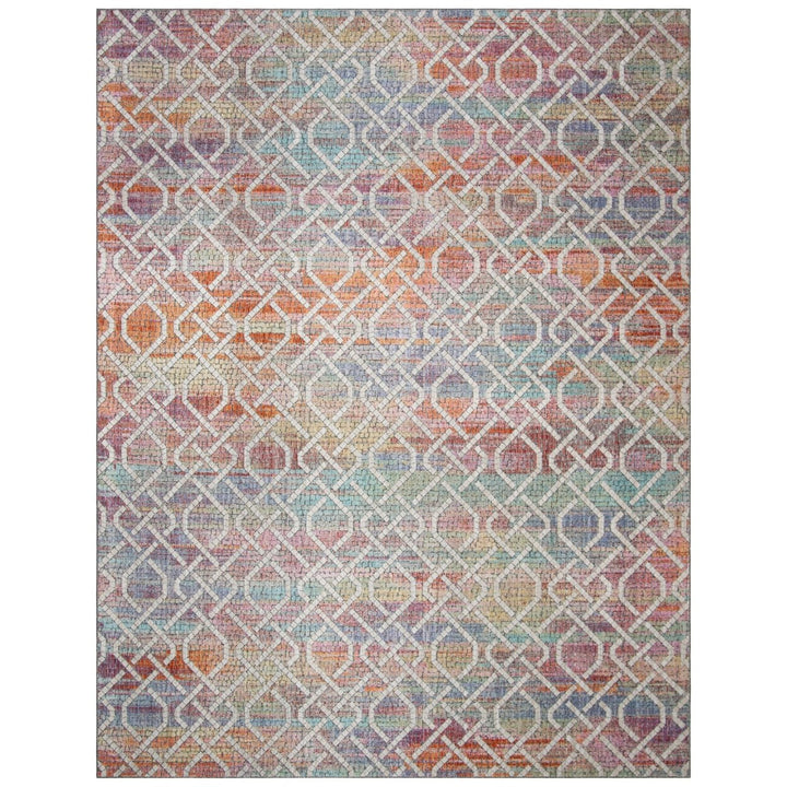 SAFAVIEH Provance Collection PRV169A Cream / Orange Rug Image 1