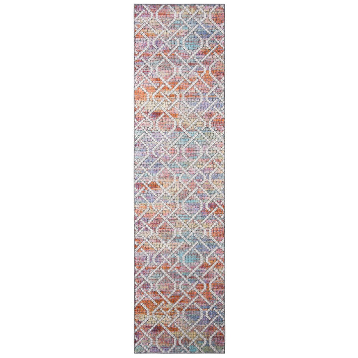 SAFAVIEH Provance Collection PRV169A Cream / Orange Rug Image 4