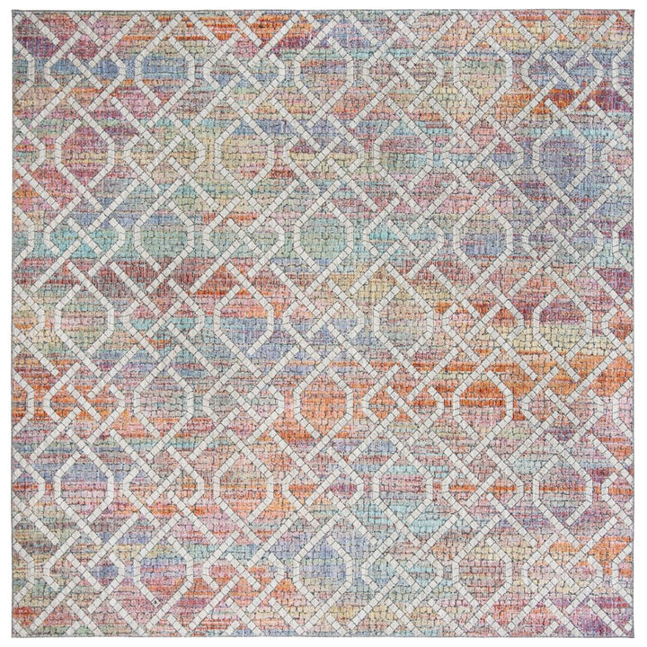 SAFAVIEH Provance Collection PRV169A Cream / Orange Rug Image 1