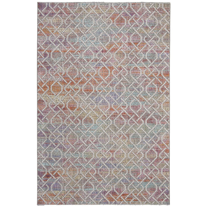 SAFAVIEH Provance Collection PRV169A Cream / Orange Rug Image 8