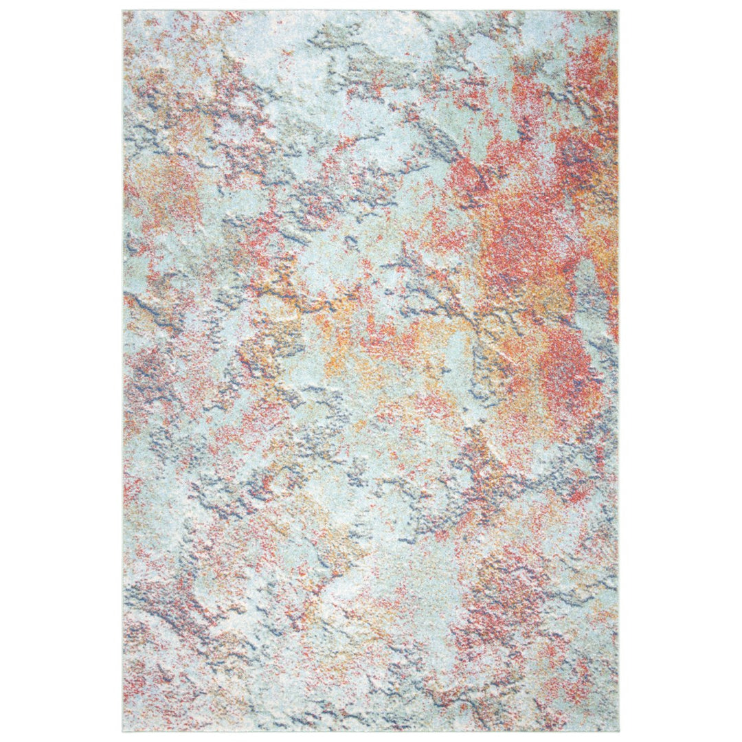 SAFAVIEH Prism Collection PSM532A Creme / Red Rug Image 10