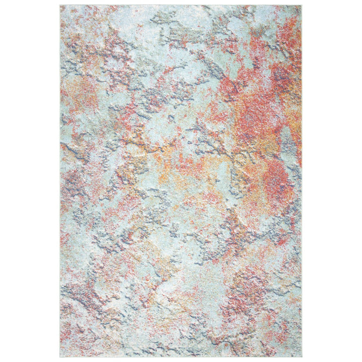 SAFAVIEH Prism Collection PSM532A Creme / Red Rug Image 10