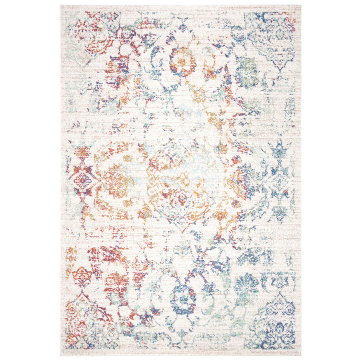 SAFAVIEH Prism Collection PSM534A Cream / Aqua Rug Image 10