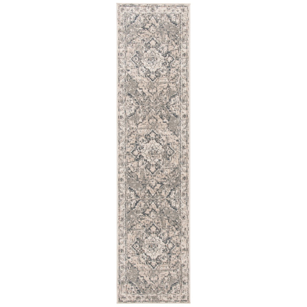 SAFAVIEH Pyramid Collection PYR268A Ivory / Grey Rug Image 5