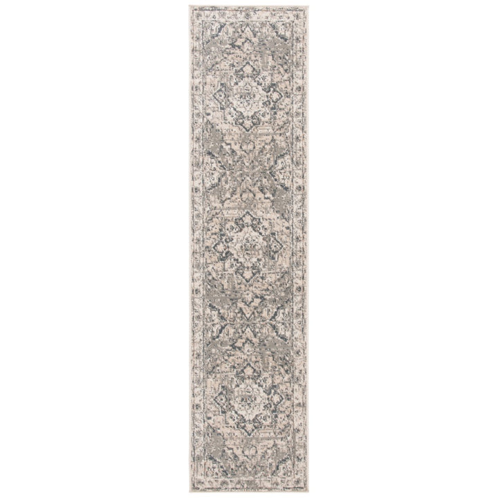 SAFAVIEH Pyramid Collection PYR268A Ivory / Grey Rug Image 1